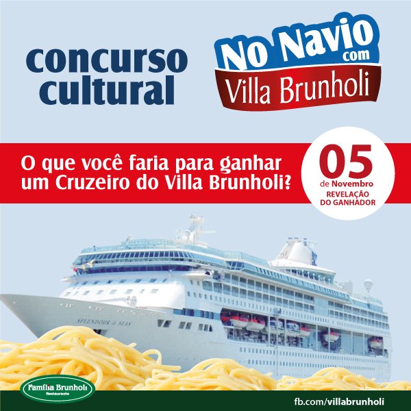 No Navio com Villa Brunholi