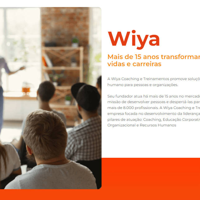 Criação de site para Coaching Wiya