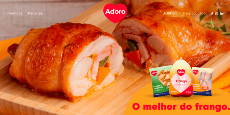 Criação de site - Frango Ad'oro