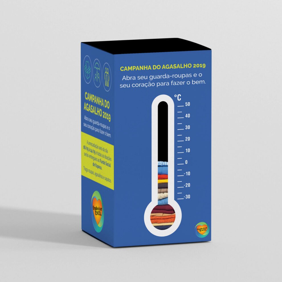 Campanha do Agasalho com doação criativa