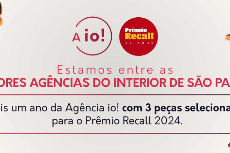 Agência io! conquista lugar na Shortlist do Prêmio Recall 2024