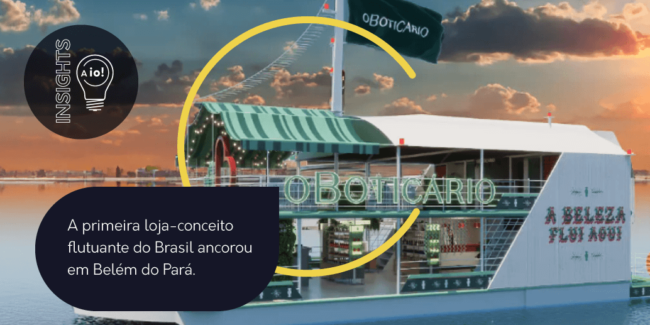 A primeira loja-conceito flutuante do Brasil ancorou em Belém do Pará