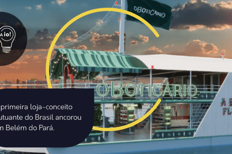 A primeira loja-conceito flutuante do Brasil ancorou em Belém do Pará